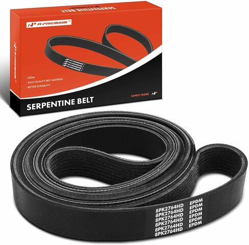 A-Premium Heavy-Duty Serpentine Drive Belt Compatible with International Harvester 5500i, 5600i & Western Star 4900, 4900E, 4900EX, 4900FA, 4900SA, 6900XD, 6 11.1L 12.5L, L6 14.6L 15.2L in Saudi Arabia