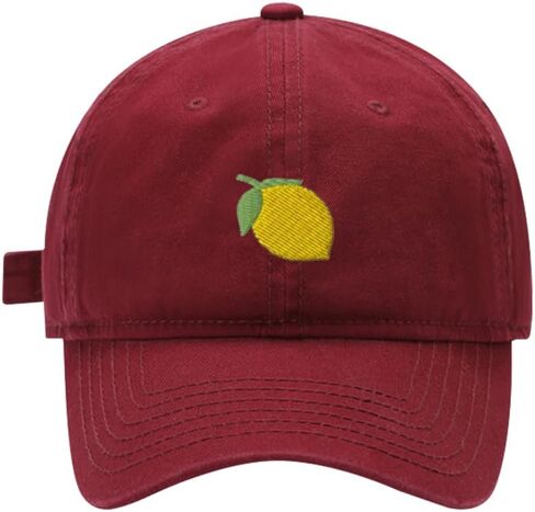 Baseball Cap Mens Women Lemon Embroidered Unisex Cotton Adjustable Outdoor Dad Hats for Men in Saudi Arabia