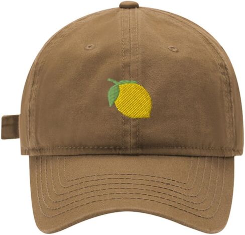 Baseball Cap Mens Women Lemon Embroidered Unisex Cotton Adjustable Outdoor Dad Hats for Men in Saudi Arabia