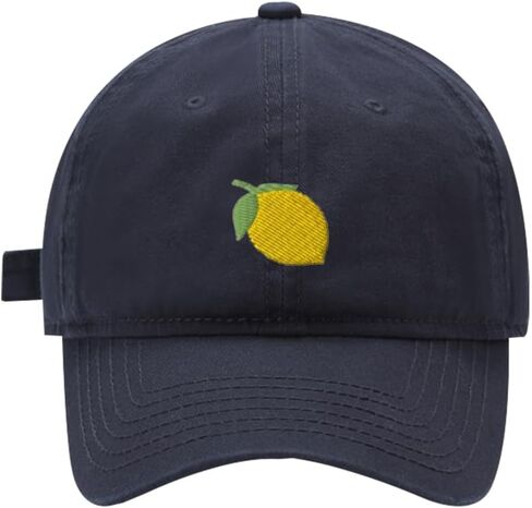 Baseball Cap Mens Women Lemon Embroidered Unisex Cotton Adjustable Outdoor Dad Hats for Men in Saudi Arabia