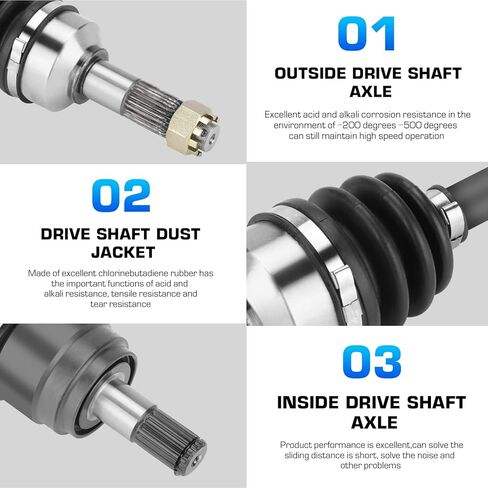 مجموعة محور محور وعجلات من محور السيرة الذاتية اليسرى أو اليمنى لـ Honda TRX 500 Fourtrax Foreman 500 Rubicon 2014 2015 2015 2017 ، 2 CV Axles و 2 محامل العجلات in Kuwait