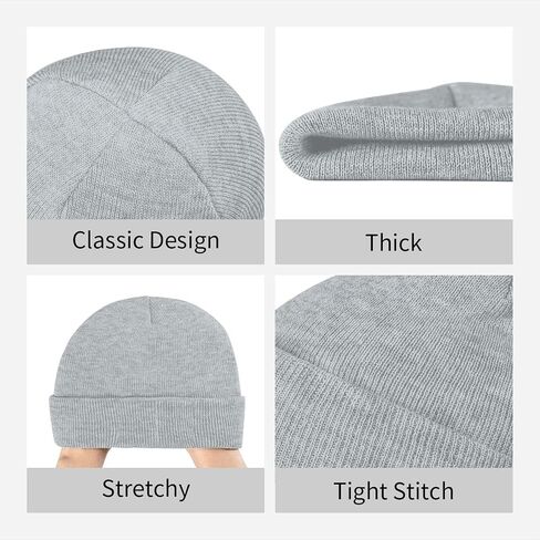 London British Flag Winter Beanie Hats for Men Women, Warm Cozy Knitted Cuffed Slouchy Skull Cap Ski Hat,Black in Saudi Arabia