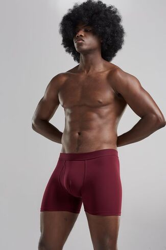 1/3 Pack Boxer Brief for Men Elastic Waistband Breathable Soft Cotton Blend Moisture Wicking Underwear in Saudi Arabia