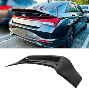 FITS 2021+ Hyundai Elantra Glossy Black HIGHKICK Duckbill Rear Trunk Spoiler Wing in Saudi Arabia