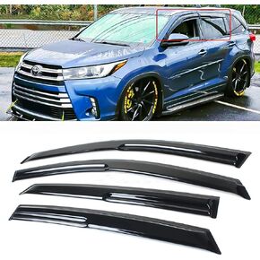 FITS 2014-2019 Toyota Highlander JDM 3D Mugen Style Window Visor RAIN Guard Vent in Saudi Arabia