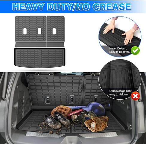Cargo Liner Fits for Tesla Model Y 2020-2024 2025 5-Seat (Not for 7 Seat) All Weather Back Seat Cover Trunk Cargo Mat for Model Y Accessories (with Backrest Mat) in Saudi Arabia