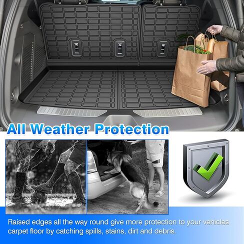 Cargo Liner Fits for Tesla Model Y 2020-2024 2025 5-Seat (Not for 7 Seat) All Weather Back Seat Cover Trunk Cargo Mat for Model Y Accessories (with Backrest Mat) in Saudi Arabia