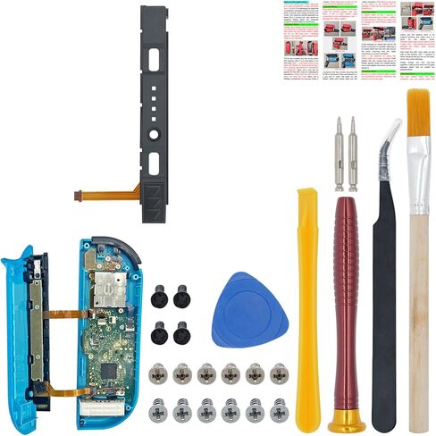 SmaFsan for Slide Rail Replacement for Nintendo Switch Joy con Controller , Left Right Slider Rail with Middle Button Holder,Buckle Lock (Left+Right) in Kuwait