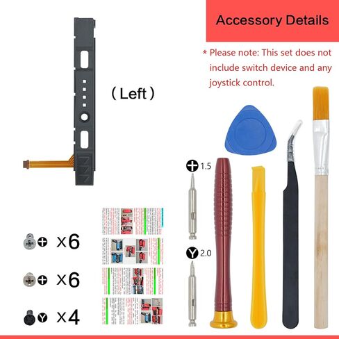 SmaFsan for Slide Rail Replacement for Nintendo Switch Joy con Controller , Left Right Slider Rail with Middle Button Holder,Buckle Lock (Left+Right) in Kuwait
