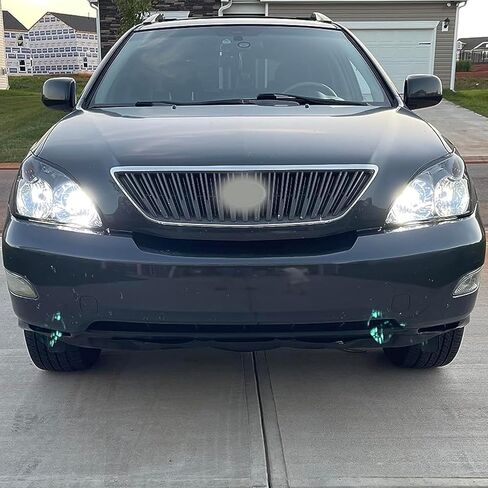 JSBOYAT Halogen Headlight Assembly Replacement Fit 2004-2006 Lexus RX330 2006-2009 RX350 2006-2008 Lexus RX400h w/o HID Headlamp Replacement Chrome Housing Amber Reflector in Saudi Arabia