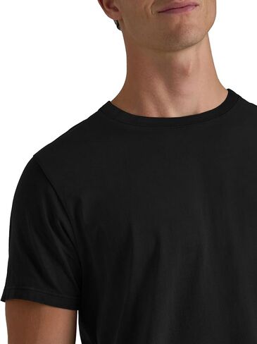 تي شيرت رجالي من القطن من PLEPAN - بأكمام قصيرة وياقة دائرية كلاسيكية، قميص كاجوال ناعم وفاخر in Kuwait