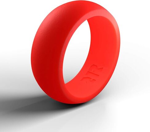 Men's Bright Orange Silicone Ring in Saudi Arabia