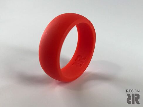 Men's Bright Orange Silicone Ring in Saudi Arabia