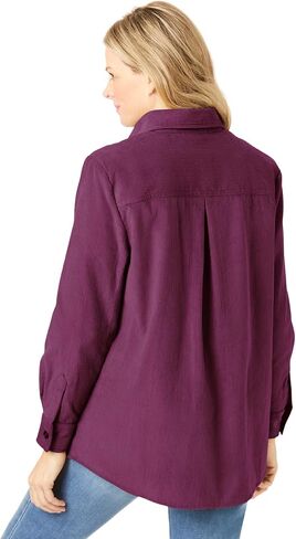 Woman Within Plus Size Corduroy Shirt in Saudi Arabia