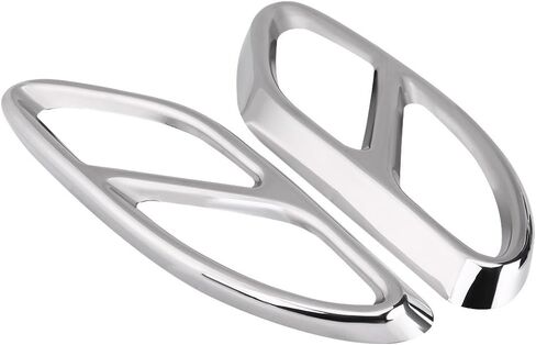 Tail Pipe Tips, Keenso 1Pair W205 Cover Car Tail Muffler Tip Pipe Cover Trims for C Class w205 Coupe GLC B Class w246 E Class w212 w213 C207 Coupe A Class w176(Silver) in Saudi Arabia