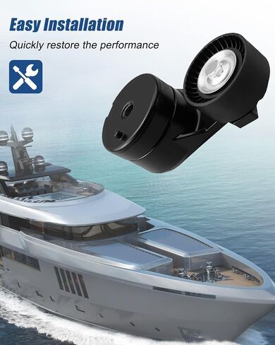 Serpentine Belt Tensioner Fit for Volvo Penta Engines 4.3L 5.0L 5.7L 7.4L 8.2L 5.7GXiI-A 5.7GXiI-E 5.7GXiI-F DPX385XEFS DPX415XEFS, Replace 3860079 3860091 in Saudi Arabia