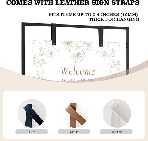 Wedding Sign Stand, Welcome Sign Stand with Metal Easel for Seating Charts - Sturdy Display Easel for Wedding Decor, Table Numbers, Reception Welcome Signs (Gold) in Saudi Arabia
