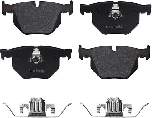 Detroit Axle - Brake Kit for 2007-2018 BMW X5, 2011-2018 X6 Replacement 13.07" inch Front & 12.6" inch Rear Disc Brake Rotors Ceramic Brakes Pads in Saudi Arabia
