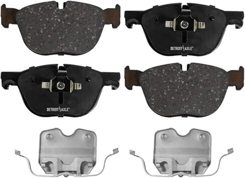 Detroit Axle - Brake Kit for 2007-2018 BMW X5, 2011-2018 X6 Replacement 13.07" inch Front & 12.6" inch Rear Disc Brake Rotors Ceramic Brakes Pads in Saudi Arabia