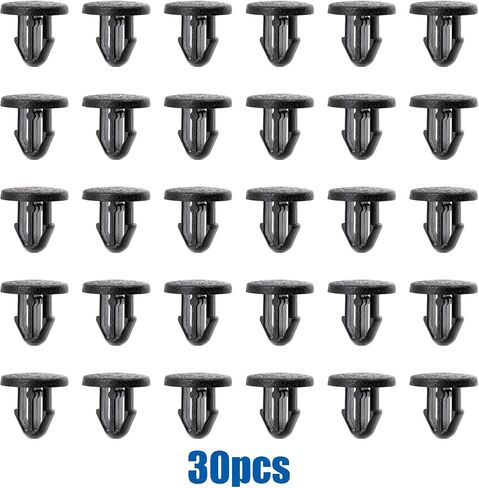OAUTOO 30pcs Hood Seal Rubber Clip for Nissan 01553-08961 65810-K2008; Subaru 90826FA000; Honda 91520-SCC-003 in Saudi Arabia