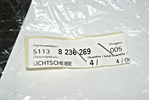 BMW Genuine E46 License Plate Light Lens Covers x2 Pair 2pcs OEM 51138236269 in Saudi Arabia