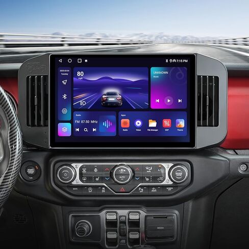 9-inch Android Car Radio Stereo for Jeep Wrangler JL Gladiator JT 2018-2021 Wireless CarPlay Android Auto AirPlay MirrorLink GPS Navigation Touchscreen Upgrade Bluetooth Multimedia Player in Kuwait
