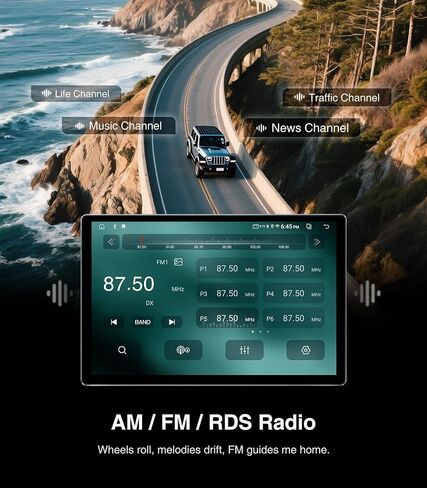 9-inch Android Car Radio Stereo for Jeep Wrangler JL Gladiator JT 2018-2021 Wireless CarPlay Android Auto AirPlay MirrorLink GPS Navigation Touchscreen Upgrade Bluetooth Multimedia Player in Kuwait
