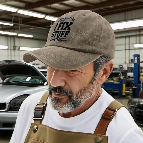 Birthday Gifts Baseball Cap Funny Hats Gift for Men Who Have Everything for Husband papa dad Grandpa Boyfriend Son Khaki in Saudi Arabia