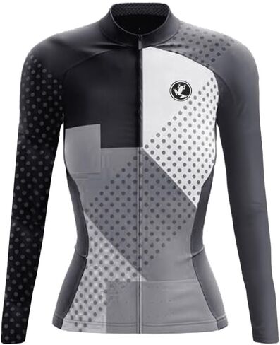 UGLY FROG Winter Cycling Jersey Sets Women Long Sleeve,Bicycle Biking Bike Shirts with Pockets+Long Bib Tight in Saudi Arabia