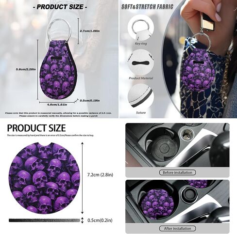 Boho Frog Printed Car Seat Covers Full Set for Women Men, Neoprene Steering Wheel Cover Seatbelt Front Rear Seat Backrest Bottom Universal Fit Most Vehicles Easy to Install, Green in Kuwait