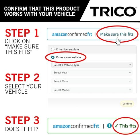 TRICO Signal Premium Silicone 28" + 20" Automotive Replacement Windshield Wipers Beam Blades with Exclusive Predictive Performance Indicator and 3X Longer Life for Select Vehicle Models, 2 Pack in Saudi Arabia
