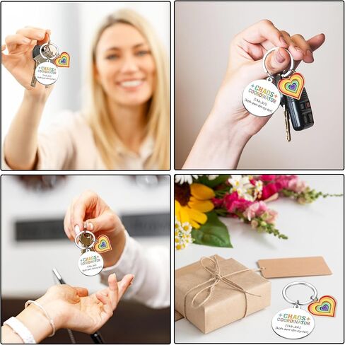 Chaos Coordinator Gifts for Women, Funny Thank You Keychain, Office Appreciation Day Present for Managers Coworkers in Saudi Arabia