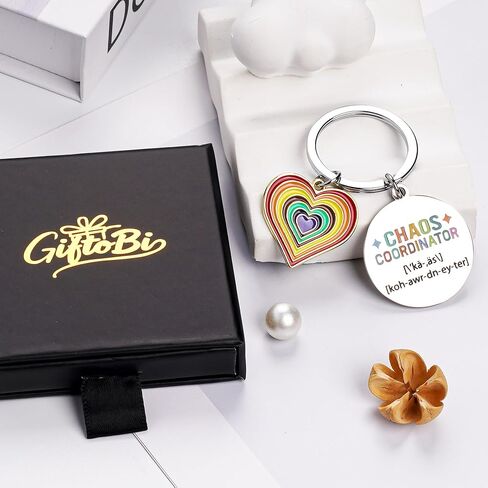 Chaos Coordinator Gifts for Women, Funny Thank You Keychain, Office Appreciation Day Present for Managers Coworkers in Saudi Arabia