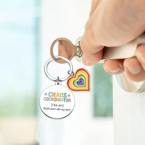 Chaos Coordinator Gifts for Women, Funny Thank You Keychain, Office Appreciation Day Present for Managers Coworkers in Saudi Arabia