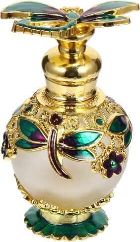 Lurrose Vintage Perfume Bottle: Glass Perfume Bottles Empty - Fragrance Containers for Essential Oils Liquid in Saudi Arabia