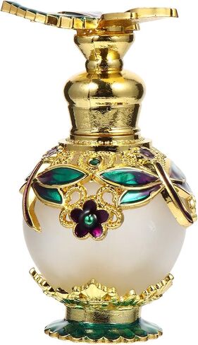 Lurrose Vintage Perfume Bottle: Glass Perfume Bottles Empty - Fragrance Containers for Essential Oils Liquid in Saudi Arabia