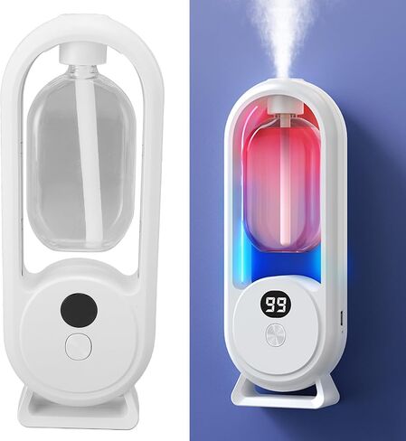 Air Freshener Automatic Spray Bathroom, Wall Mounted Essential Oil Diffuser Automatic Fragrance Dispenser Aromatherapy Diffuser with LED Display, for Bedroom Bathroom Office Hotel in Saudi Arabia