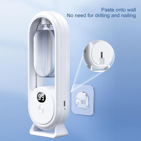 Air Freshener Automatic Spray Bathroom, Wall Mounted Essential Oil Diffuser Automatic Fragrance Dispenser Aromatherapy Diffuser with LED Display, for Bedroom Bathroom Office Hotel in Saudi Arabia