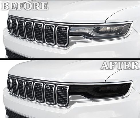 مجموعة تلوين الضوء الخلفي من BOGAR TECH DESIGNS PPF متوافقة مع Jeep Wagoneer 2020-2025، دخان داكن in Saudi Arabia