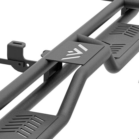 Three Raised Steps Double Cab Running Boards Compatible for 1999-2006 Chevy Silverado & GMC Sierra 1500, 2001-2006 Chevrolet Silverado & GMC Sierra 2500 3500 HD Extended Cab, Side Step Nerf Bar in Saudi Arabia