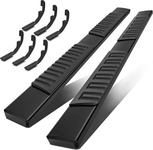 MOSTPLUS 6 inches Running Boards Bar Nerf Bar Compatible for 2019-2025 Chevy Silverado GMC Sierra 1500/2020-2025 2500HD 3500HD Double Cab Side Step in Saudi Arabia
