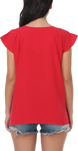 YZXDORWJ Women's Mexican Peasant Blouse Cotton Tops White Shirt in Saudi Arabia