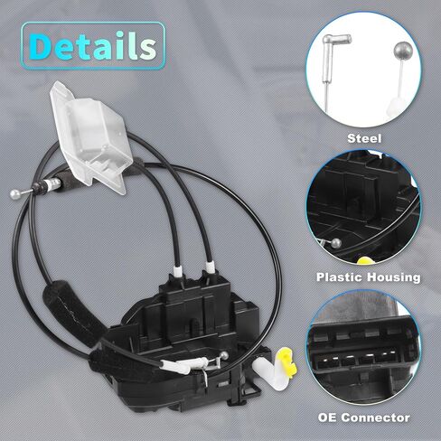 X AUTOHAUX Replacement Front Left Driver Side Power Door Lock Actuator Motor with Cable for Nissan Murano 2005-2007 Door Latch Actuator Assembly Replace Black in Saudi Arabia