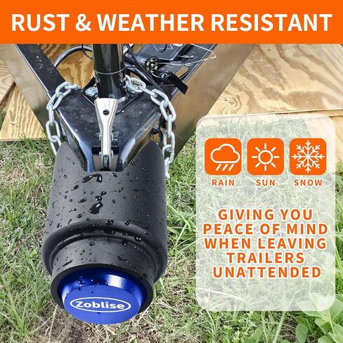 Heavy Duty Trailer Locks Ball Hitch ، 2 5/16 Ball Hitch Lock Lock Anti Theft ، نوبات قوية لـ RV/Boat/Cargo/Fetity Trailer Acpler (Black) in Kuwait