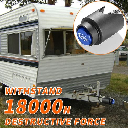 Heavy Duty Trailer Locks Ball Hitch ، 2 5/16 Ball Hitch Lock Lock Anti Theft ، نوبات قوية لـ RV/Boat/Cargo/Fetity Trailer Acpler (Black) in Kuwait