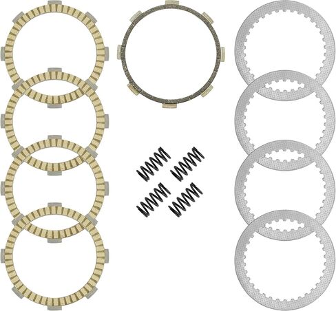 Caltric Clutch Friction Steel Plates Springs Kit Compatible with Kawasaki KLX140 2011-2022 / KLX140L 2011-2022 / KLX140G 2017-2022 in Saudi Arabia