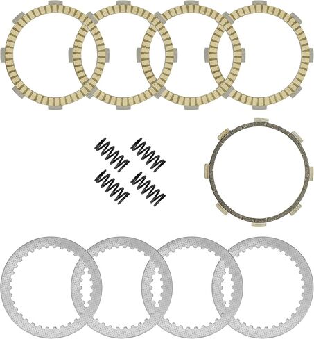 Caltric Clutch Friction Steel Plates Springs Kit Compatible with Kawasaki KLX140 2011-2022 / KLX140L 2011-2022 / KLX140G 2017-2022 in Saudi Arabia
