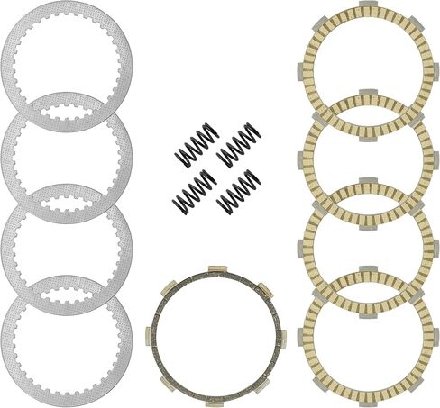 Caltric Clutch Friction Steel Plates Springs Kit Compatible with Kawasaki KLX140 2011-2022 / KLX140L 2011-2022 / KLX140G 2017-2022 in Saudi Arabia
