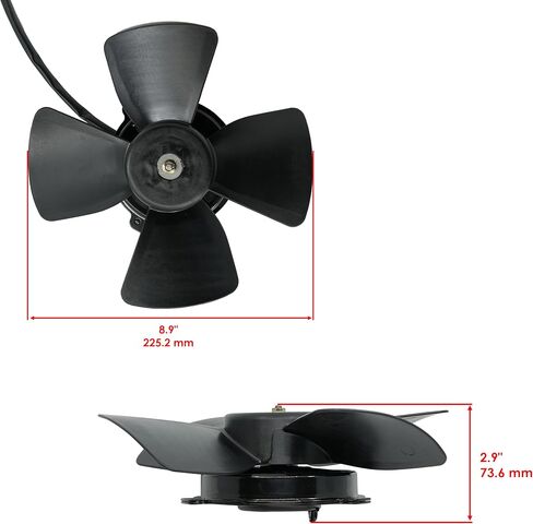 Caltric Radiator Fan Compatible with Honda Pioneer 1000-5 SXS1000M5 2016-2021 / Pioneer 1000-5 SXS1000M5 Deluxe 2016-2021 in Saudi Arabia