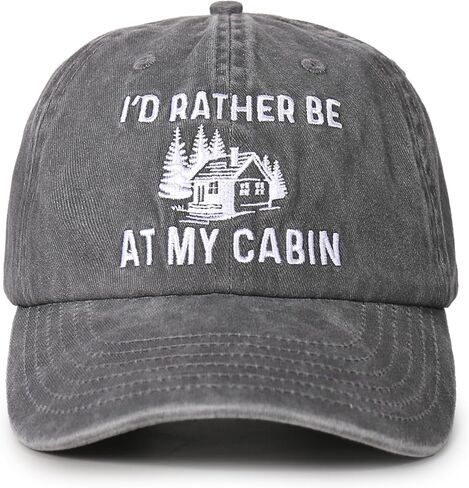 InnoBeta Cabin Gifts Hat, Gifts for Cabin Owner on Christmas, Birthday, Adjustable Embroidered Baseball Cap in Saudi Arabia